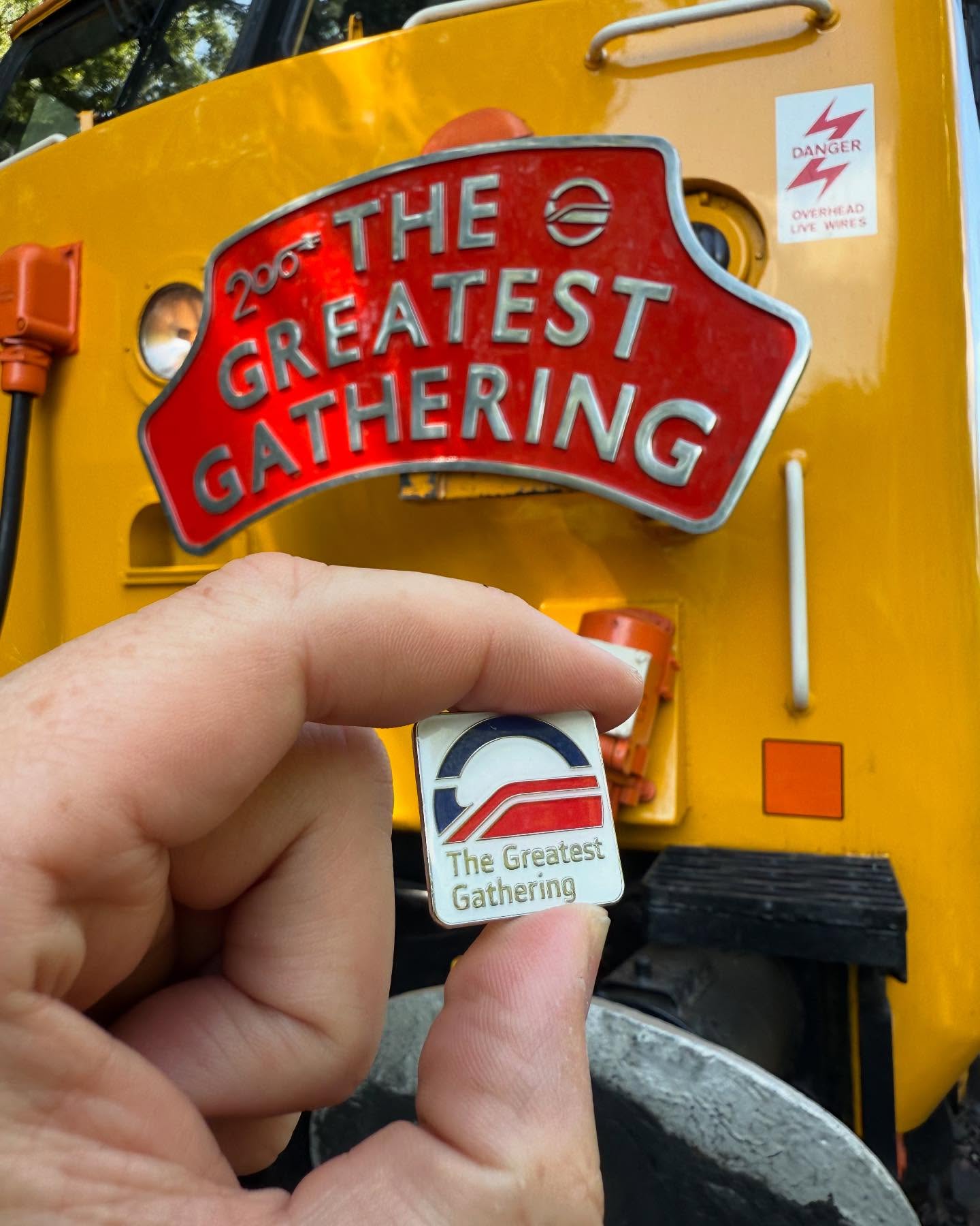 Greatest Gathering Logo pin badge