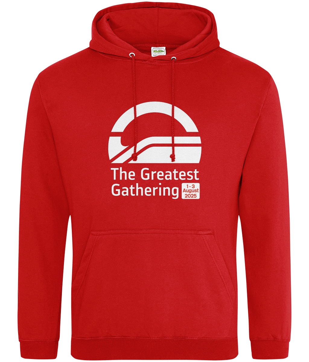 The Greatest Gathering Red Pullover Hoodie - BACK IN STOCK